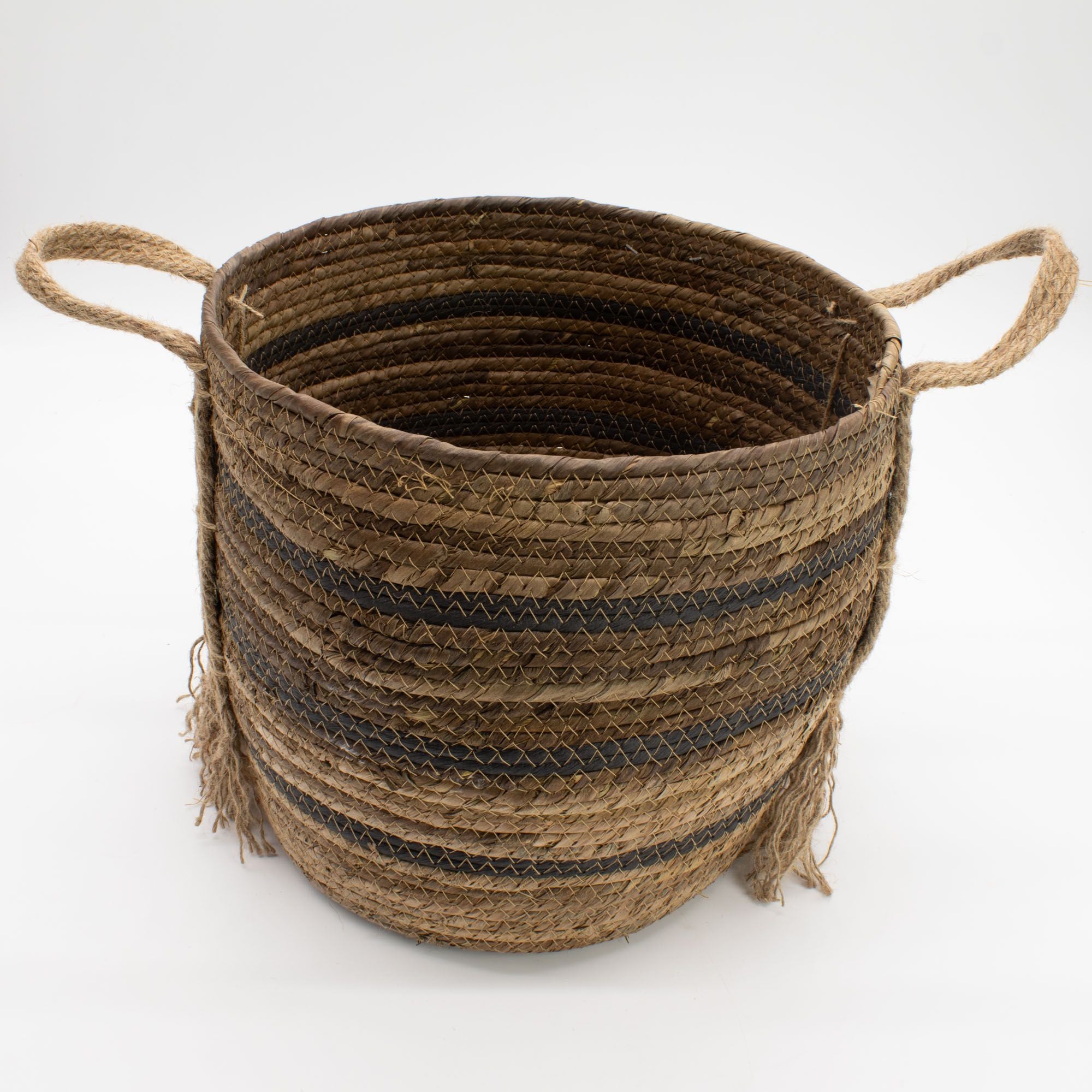 Seagrass & Banana Leaf Baskets - Natural Browns- Set of 3