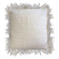 Linen Cushion Cover with fringe