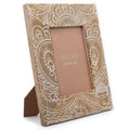 Buddha White - Large Mango Wood Picture Frame