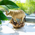 Elephant Walking - Parasite Wood Art Carving