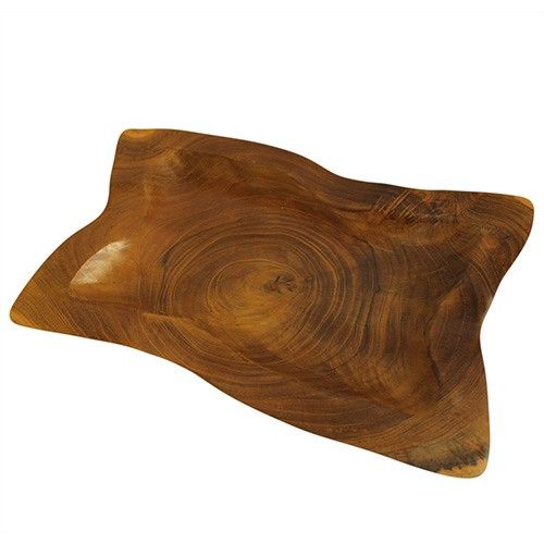 Teak Square Plate  approx 20cm