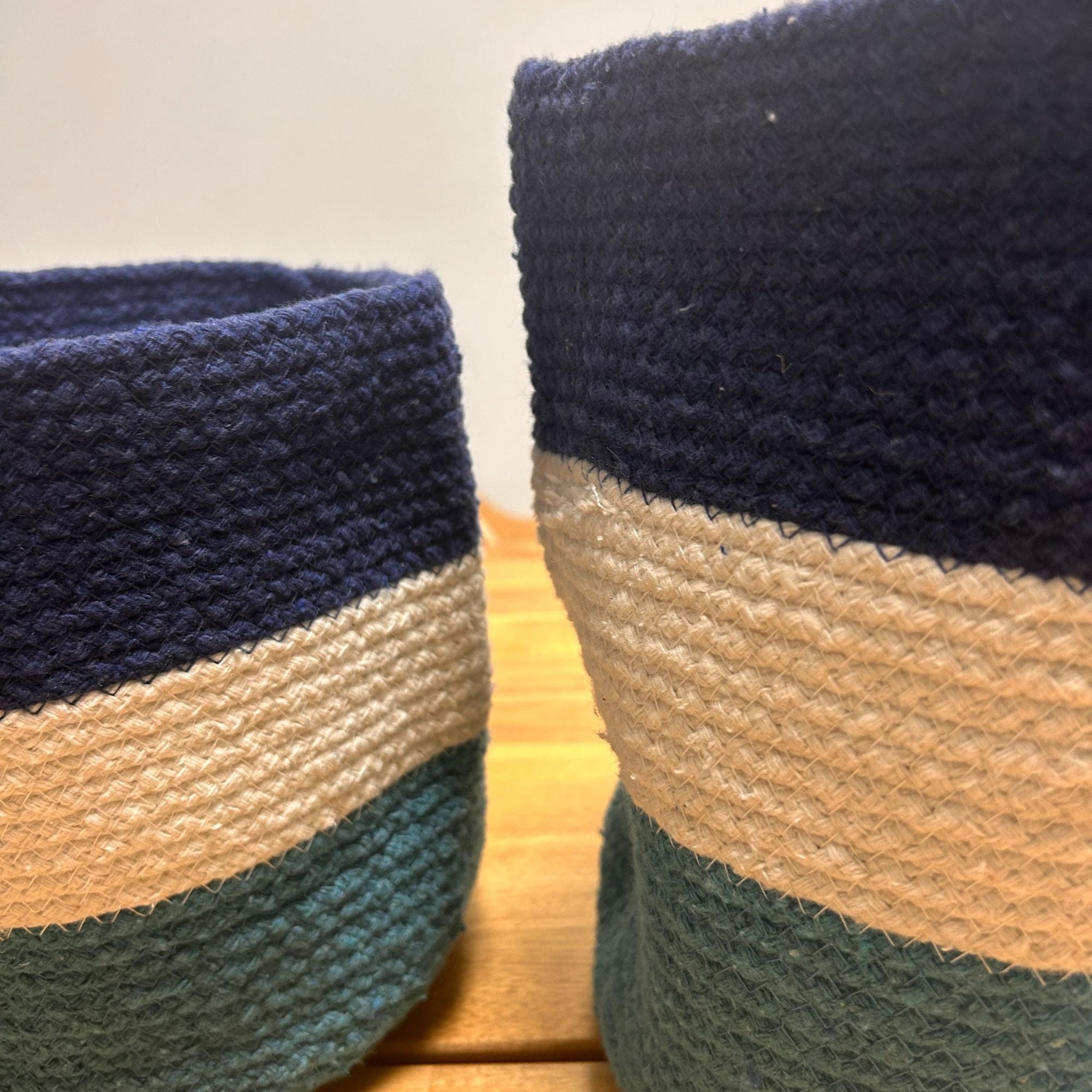 Jute Rope Baskets - Evil Eye design