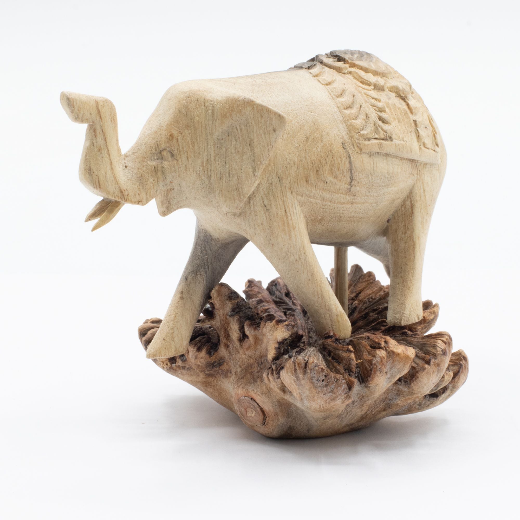 Elephant Walking - Parasite Wood Art Carving