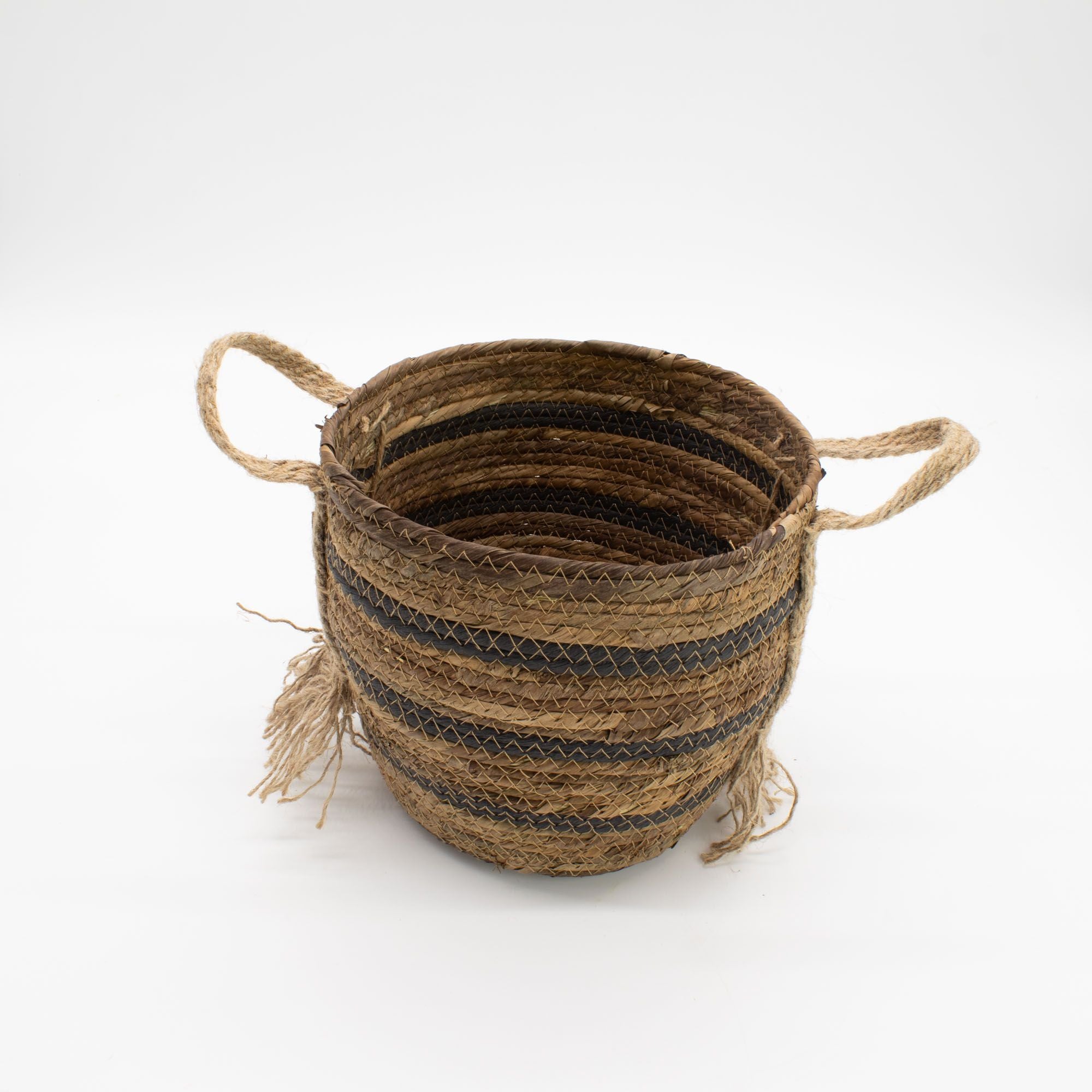 Seagrass & Banana Leaf Baskets - Natural Browns- Set of 3
