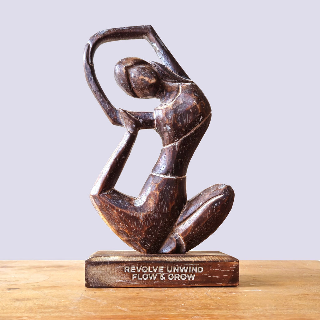 Yoga Lady - Antique - Revolved Pose
