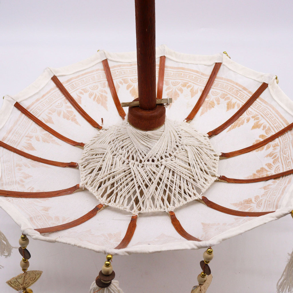 Bali Home Decor Parasol - Canvas - Natural