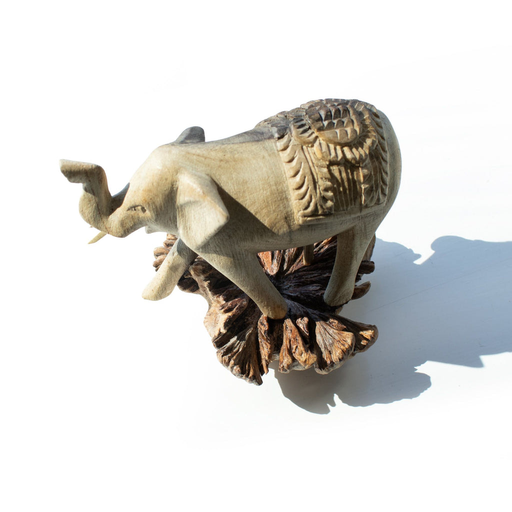 Elephant Walking - Parasite Wood Art Carving