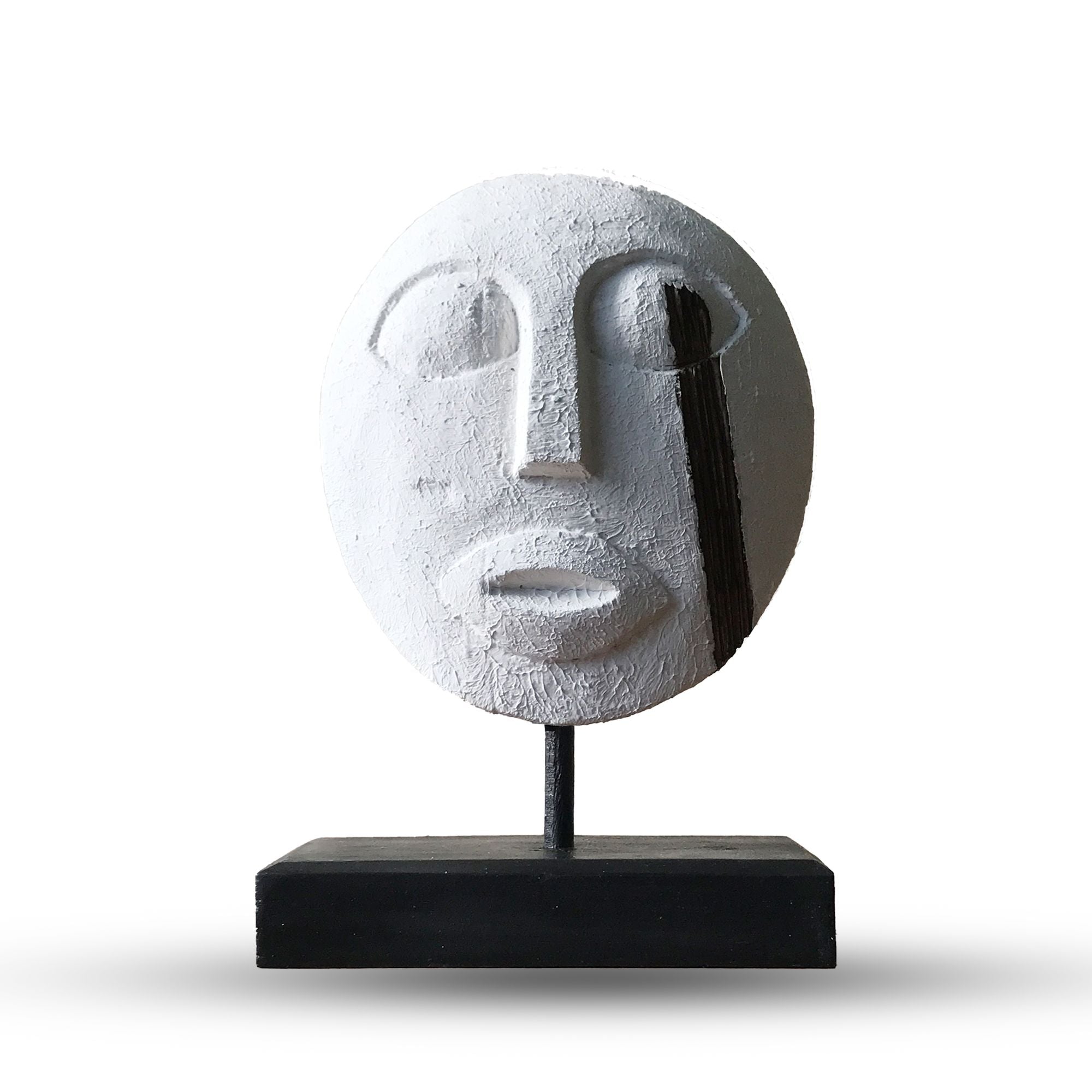 Timor Tribal Decorative Mask - White