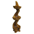 Rustic Teak 3-Tier Serving Bowl Stand