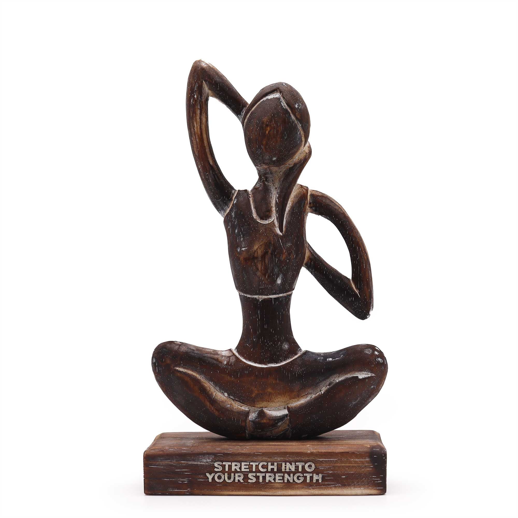 Yoga Lady - Antique - Cow Face Pose