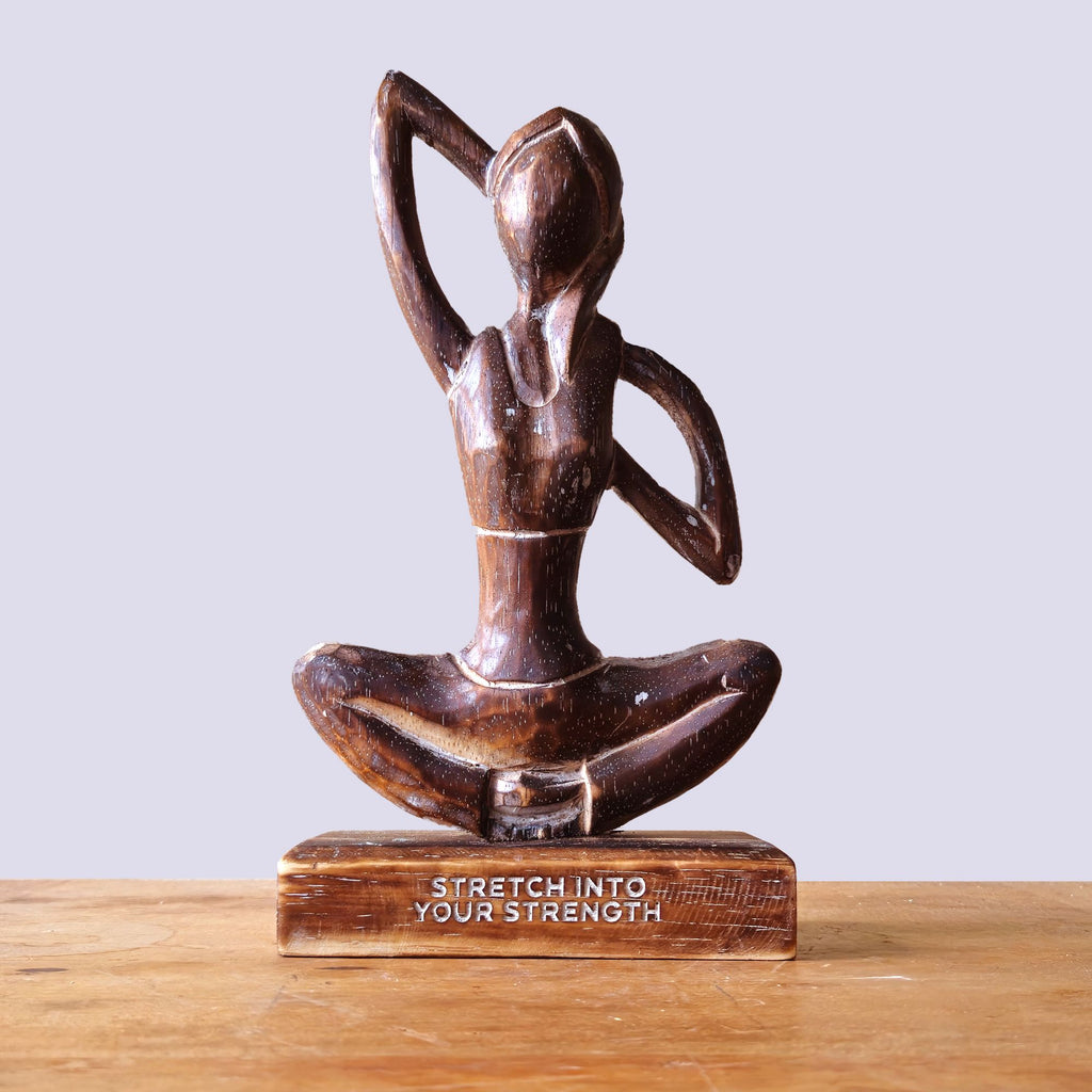 Yoga Lady - Antique - Cow Face Pose