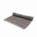 Indian Handloom Cotton Rug - Charcoal