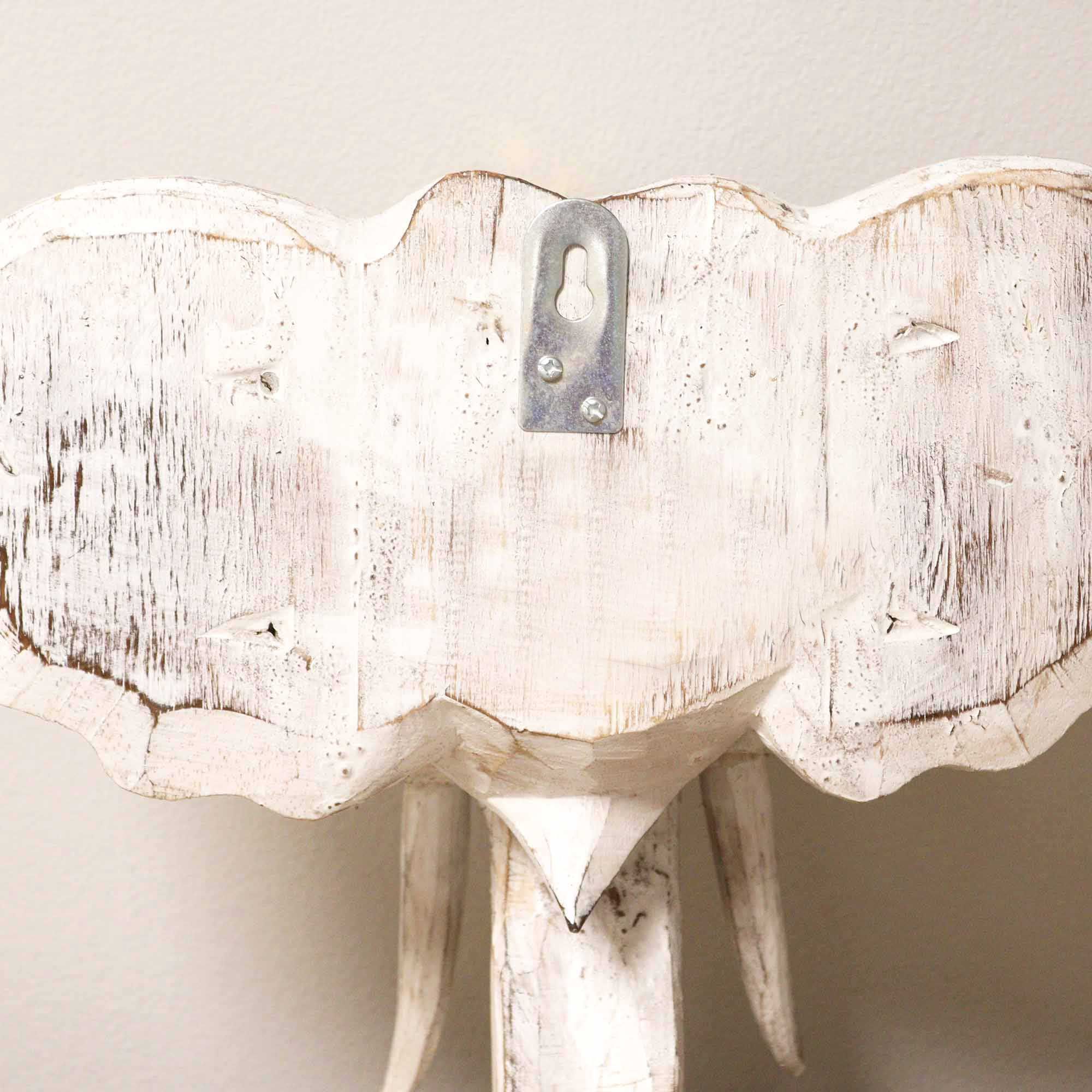 Elephant Head - Gold & Whitewash - Large