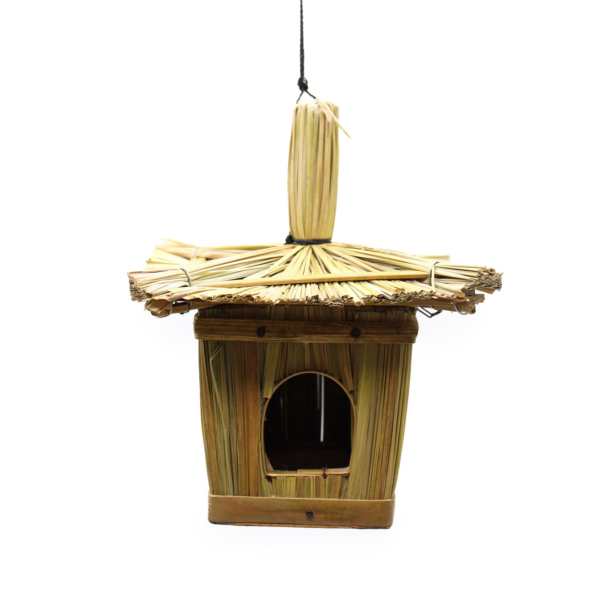 Small Square Seagrass Bird Box