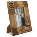Mandala Black - Large Mango Wood Picture Frame