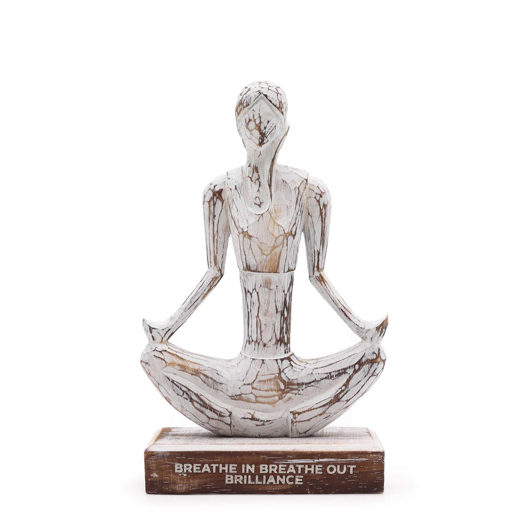 Yoga Lady - Whitewash - Easy Pose