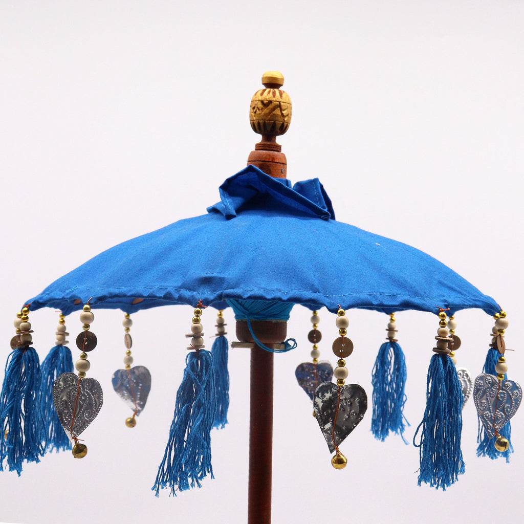 Bali Home Decor Parasol - Cotton - Blue