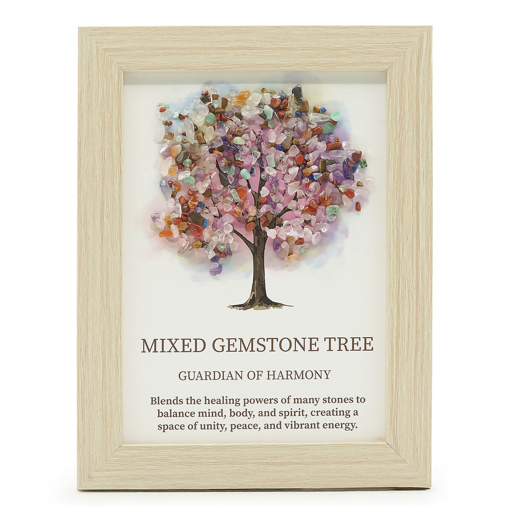 Gemstone Picture - Tree of Life - Mixed gemstones