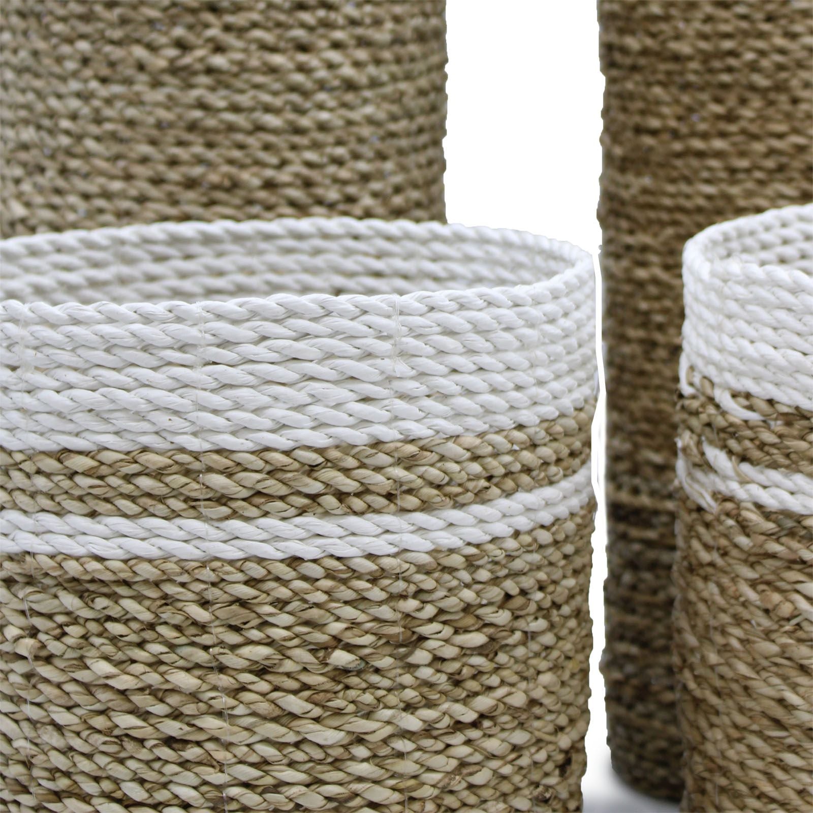 Seagrass Home Set – 2 Vases & 2 Storage Bins