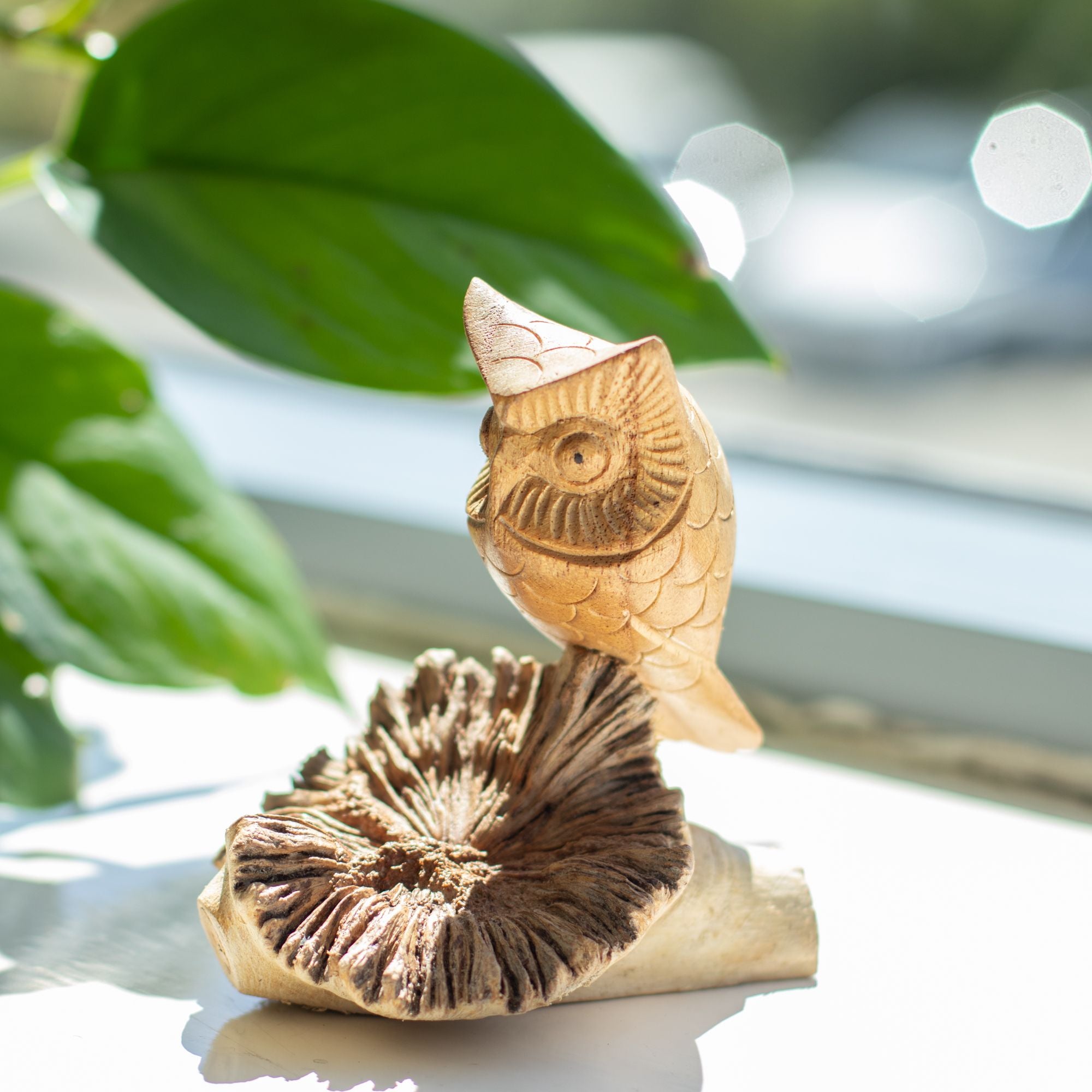 Owl Watching - Parasite Wood Art Carving