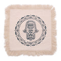 Hamsa Mandala Cushion - Green