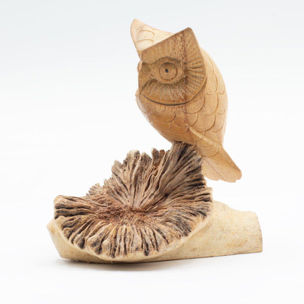 Owl Watching - Parasite Wood Art Carving