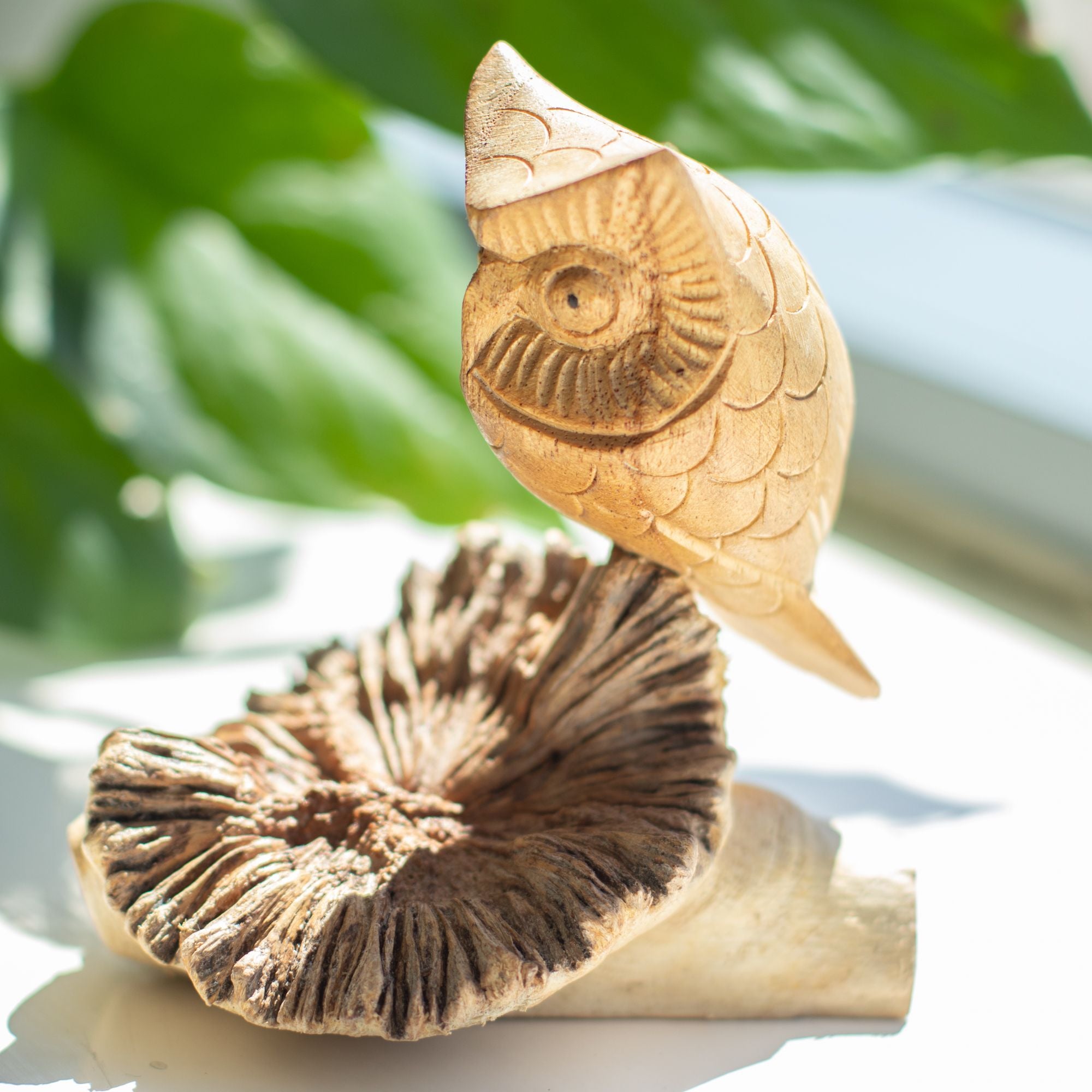 Owl Watching - Parasite Wood Art Carving