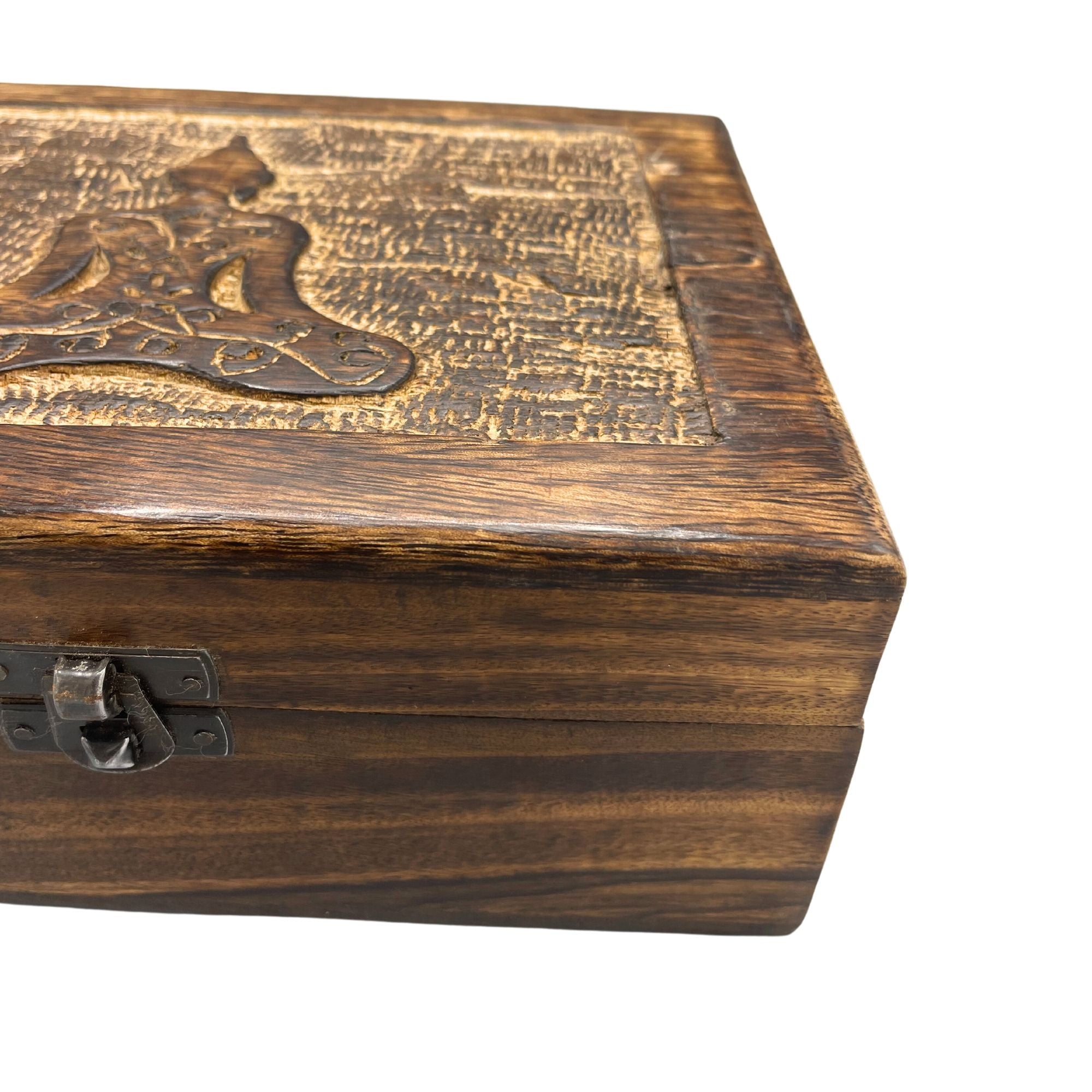 Mango Wood Keepsake Box -  Buddha - Large