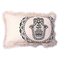 Hamsa Mandala Cushion Cover - green
