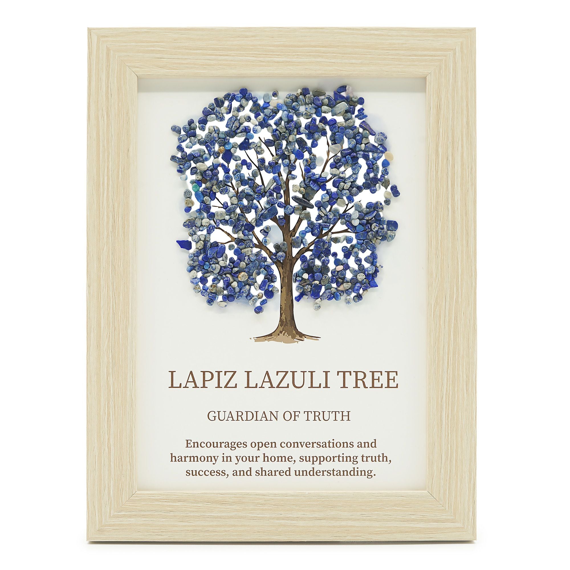 Gemstone Picture - Tree of Life - Lapis Lazuli