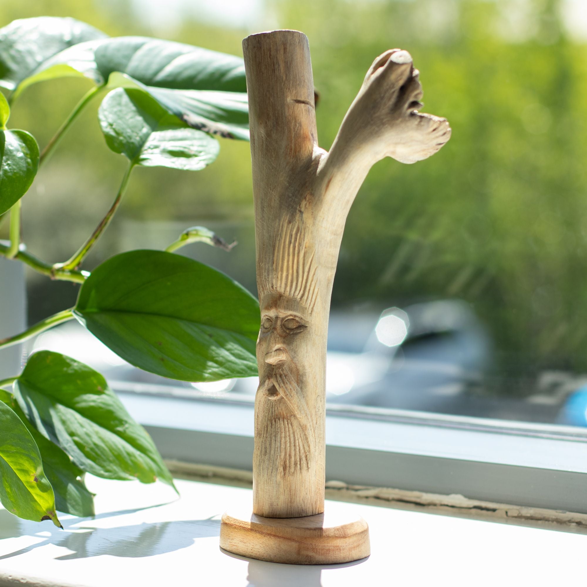 Greenman - Parasite Wood Art Carving