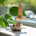 Nectar Drinking Hummingbird - Parasite Wood Art Carving