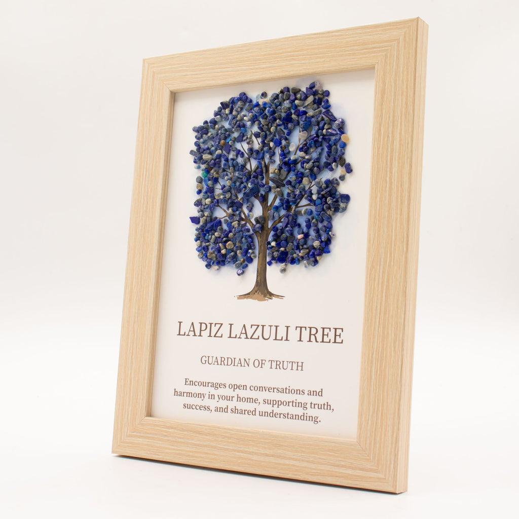 Gemstone Picture - Tree of Life - Lapis Lazuli