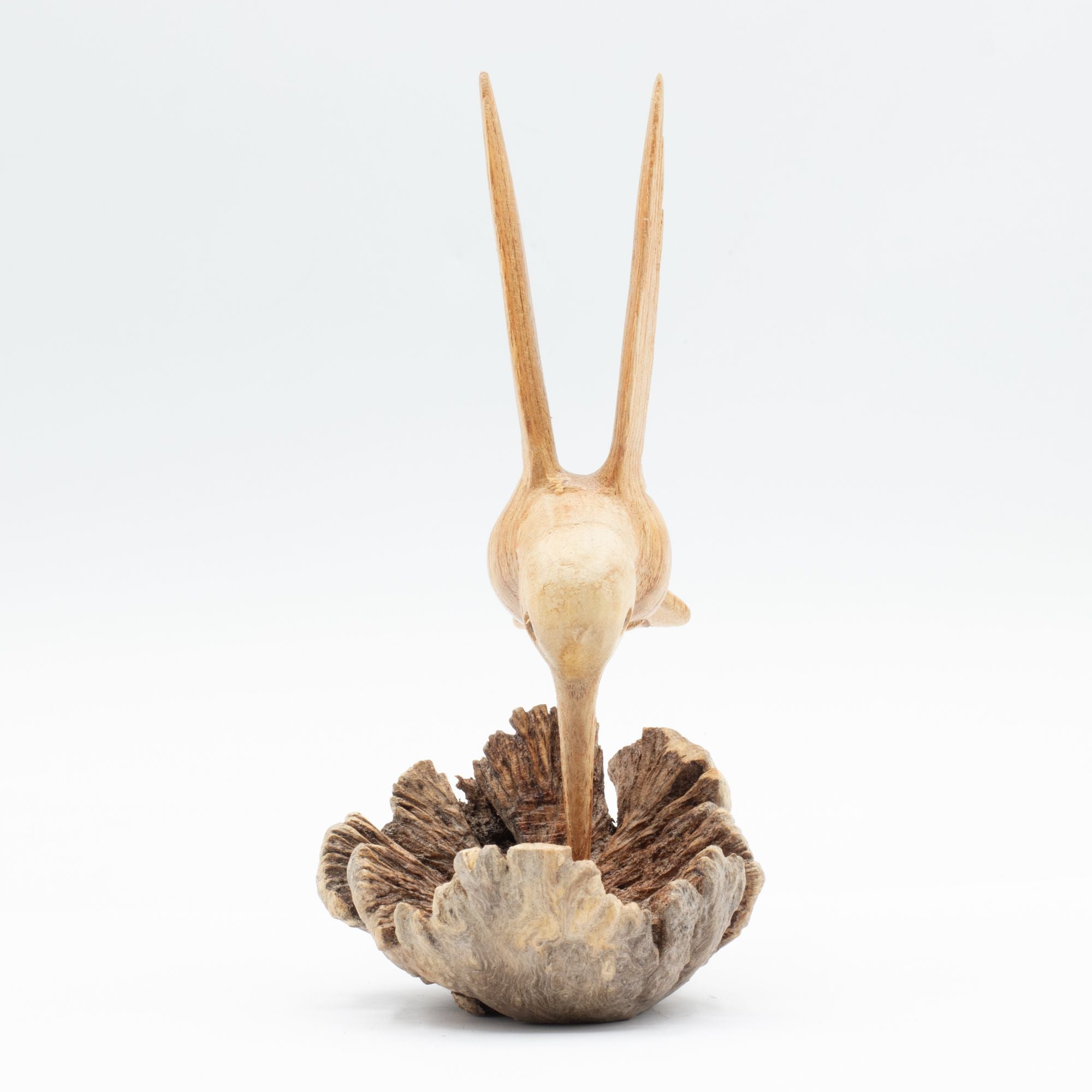 Nectar Drinking Hummingbird - Parasite Wood Art Carving