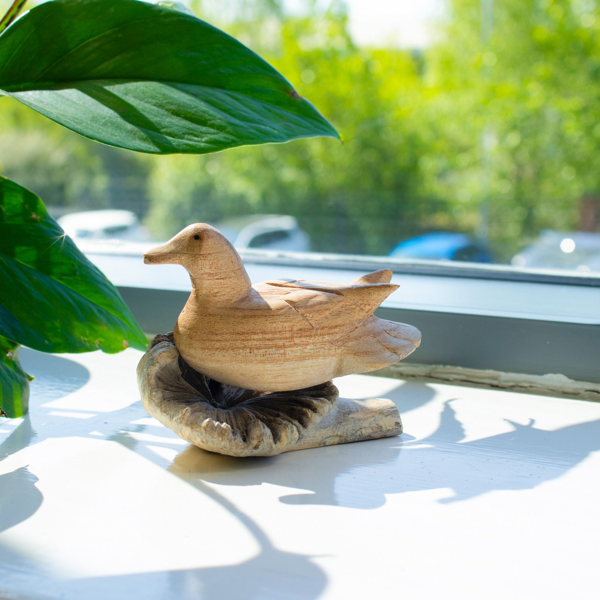 Wild Duck Resting - Parasite Wood Art Carving