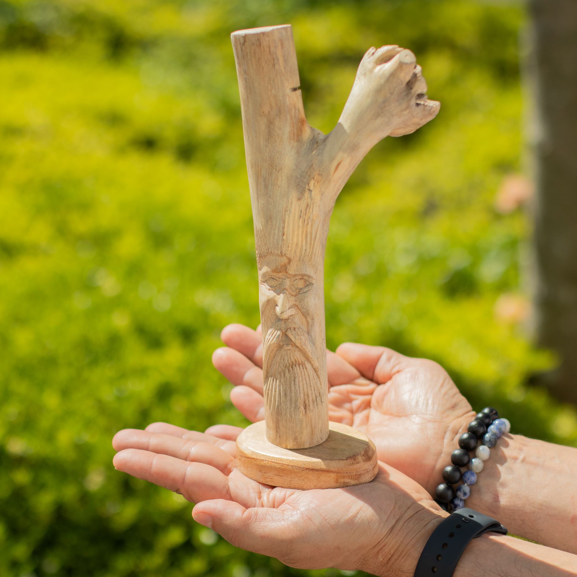 Greenman - Parasite Wood Art Carving