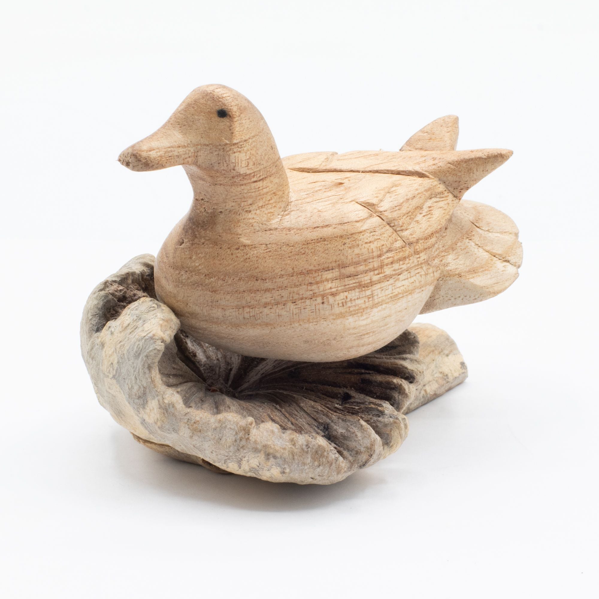 Wild Duck Resting - Parasite Wood Art Carving