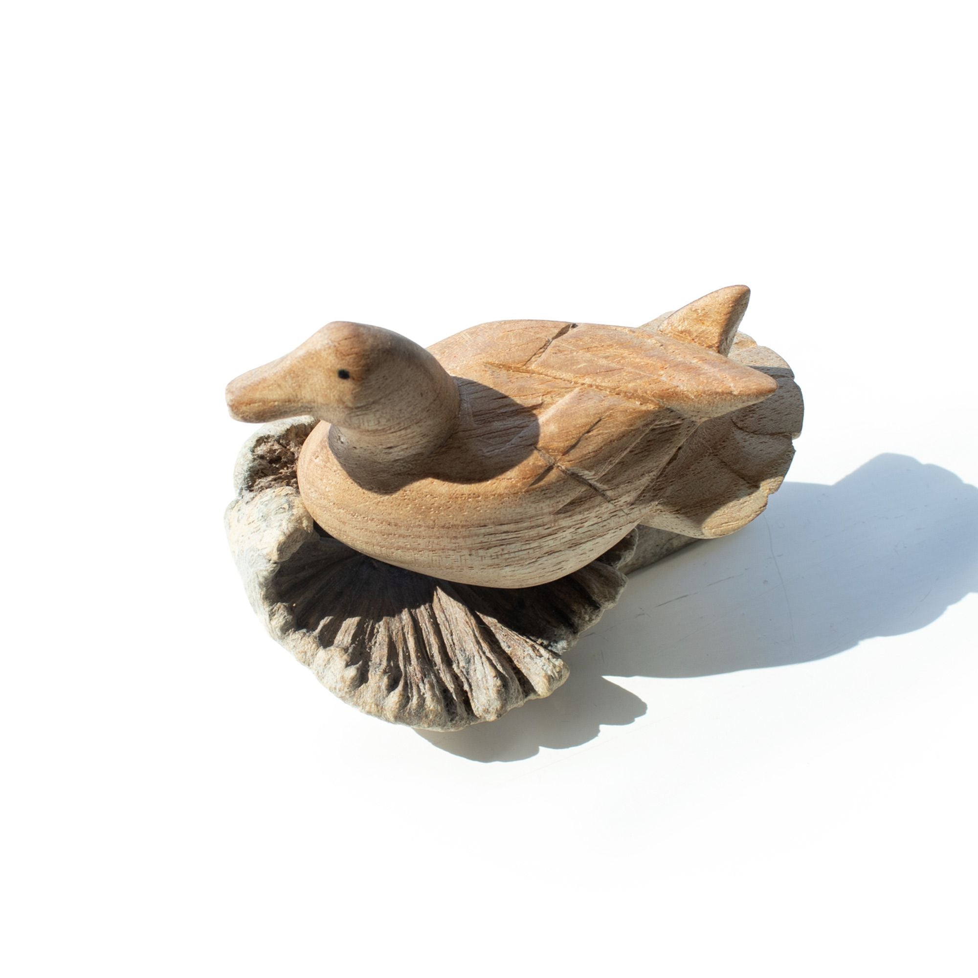 Wild Duck Resting - Parasite Wood Art Carving