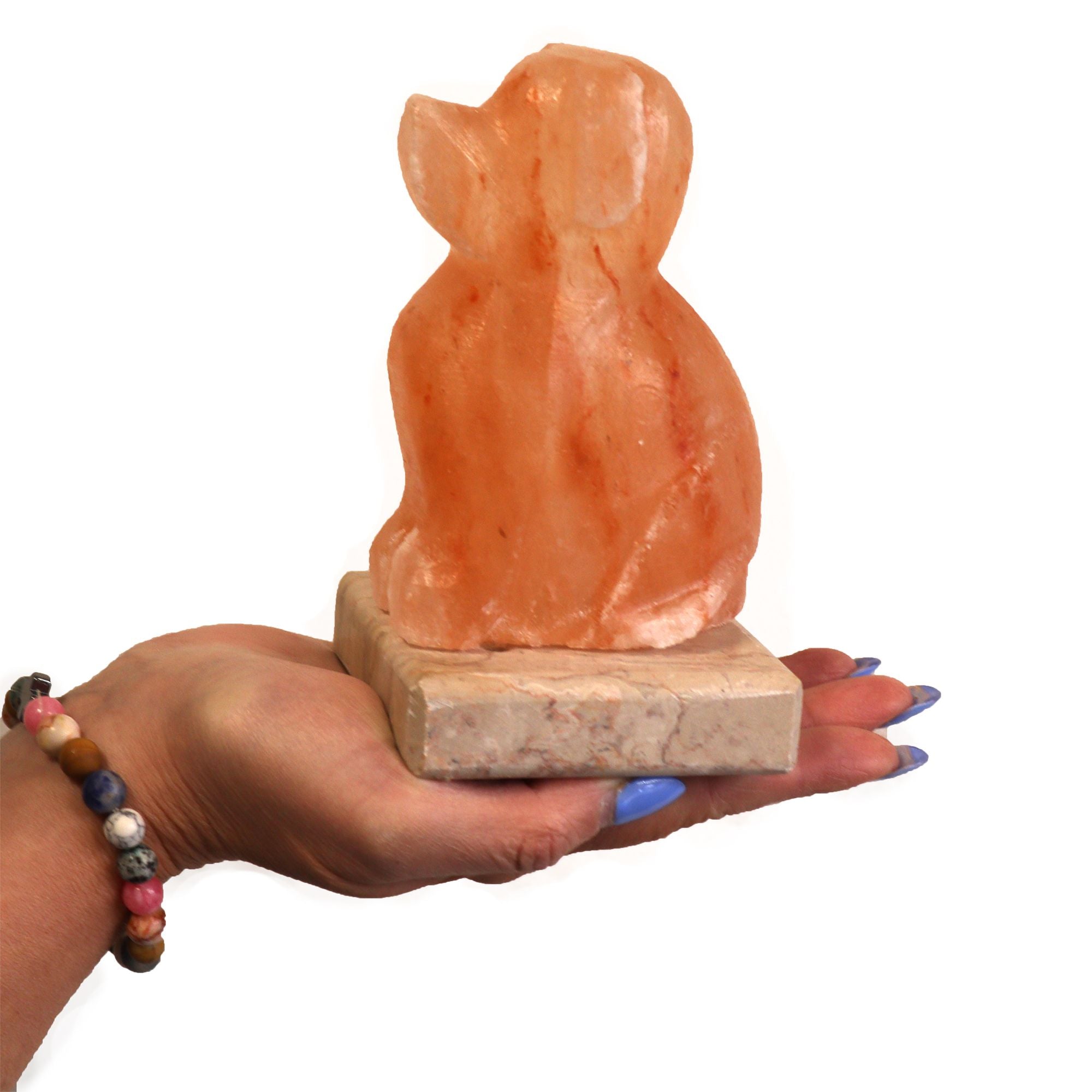 USB Dog Shaped Himalayan Salt Lamp (Multi)