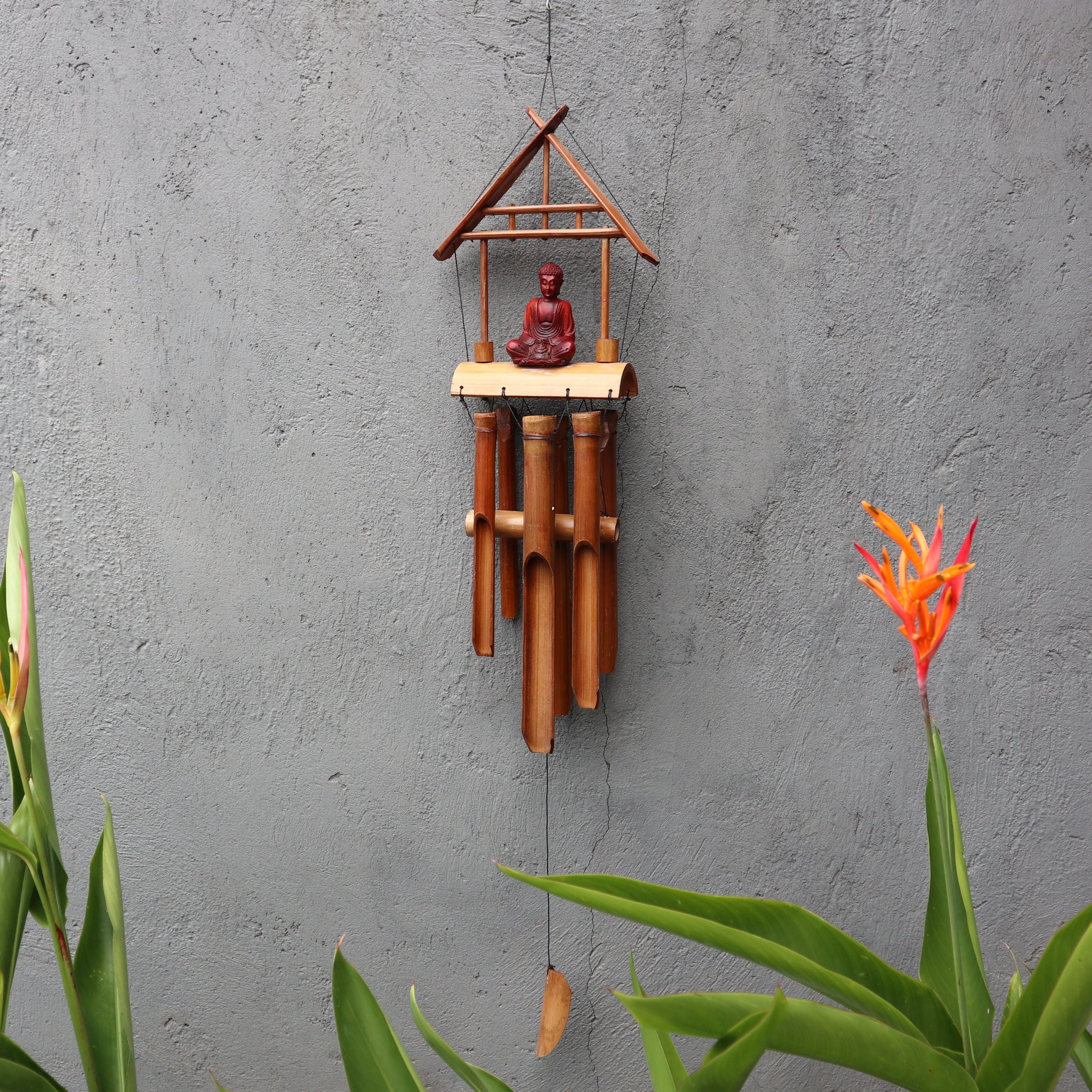Bamboo Windchime - Natural finish - Brown Buddha