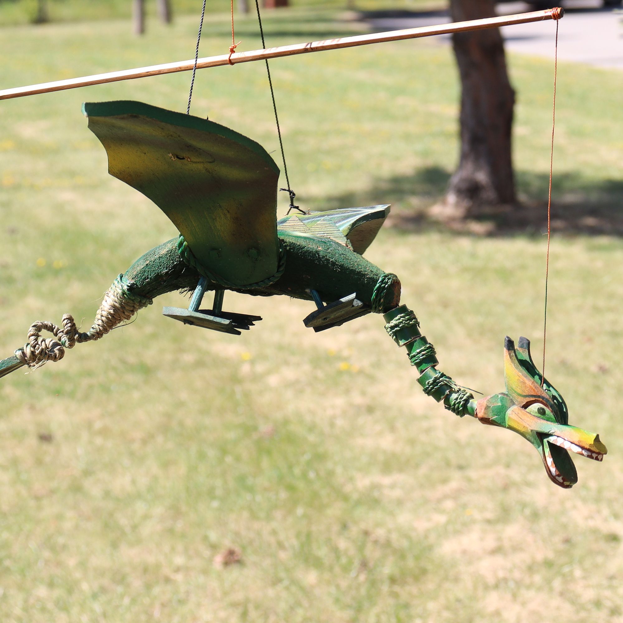 Green Coconut Dragon Mobile