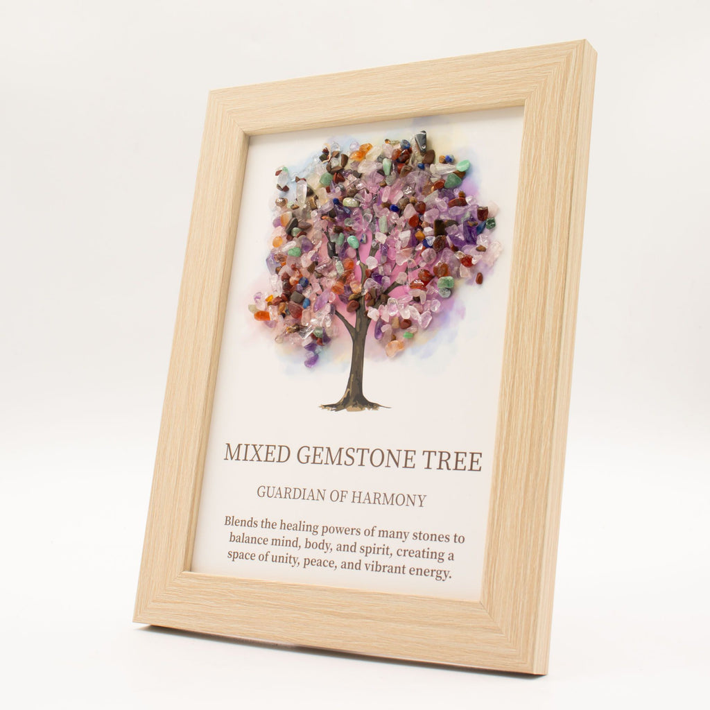 Gemstone Picture - Tree of Life - Mixed gemstones