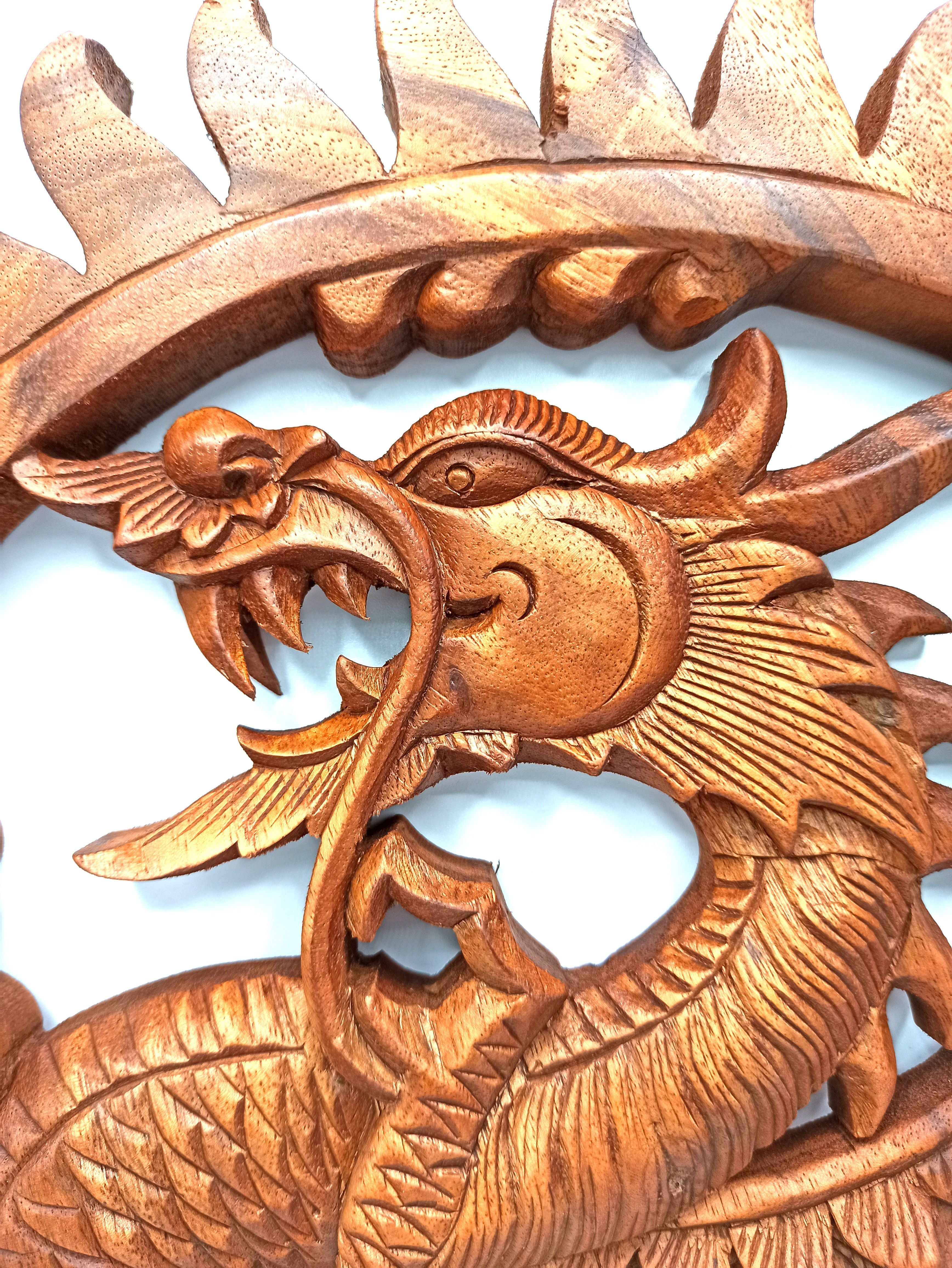 Wooden Panel - 40cm - Dragon