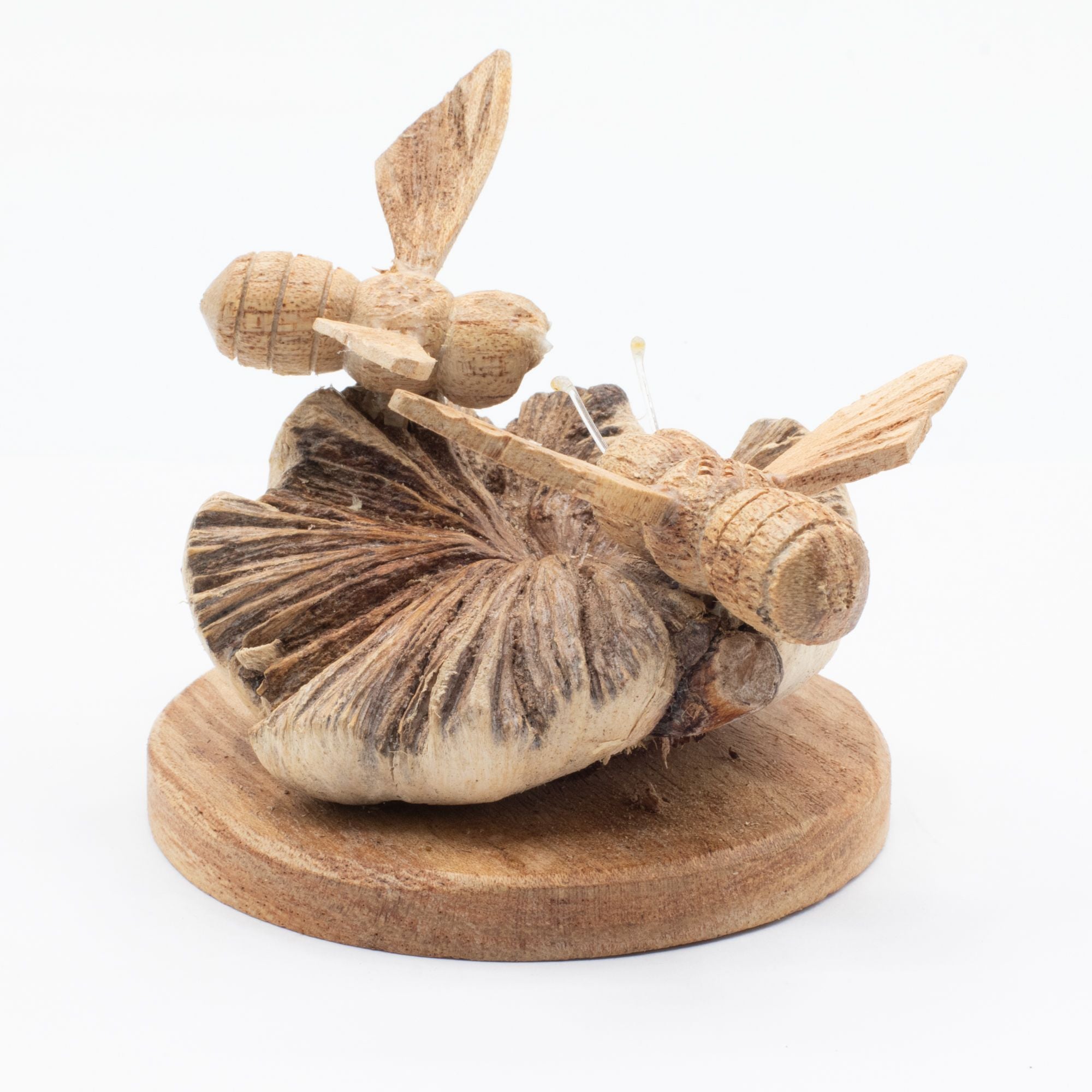 Bees in The Works - Parasite Wood Art Carving