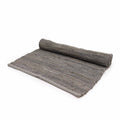 Indian Handloom Cotton Rug - Charcoal