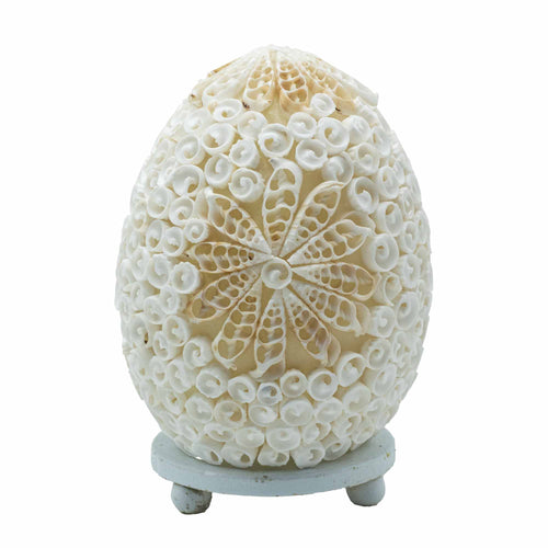 Boho Sea Shell Lamp - Cut Art Shell Oval - 15cm