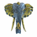 Elephant Head - Gold & Grey - Large