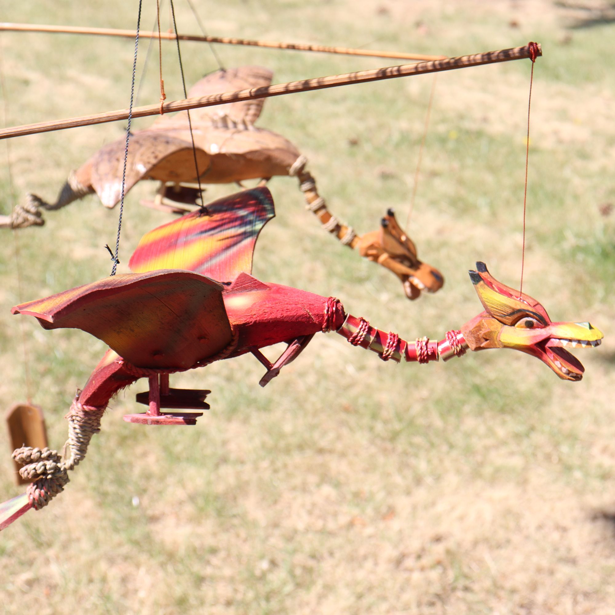 Red Coconut Dragon Mobile