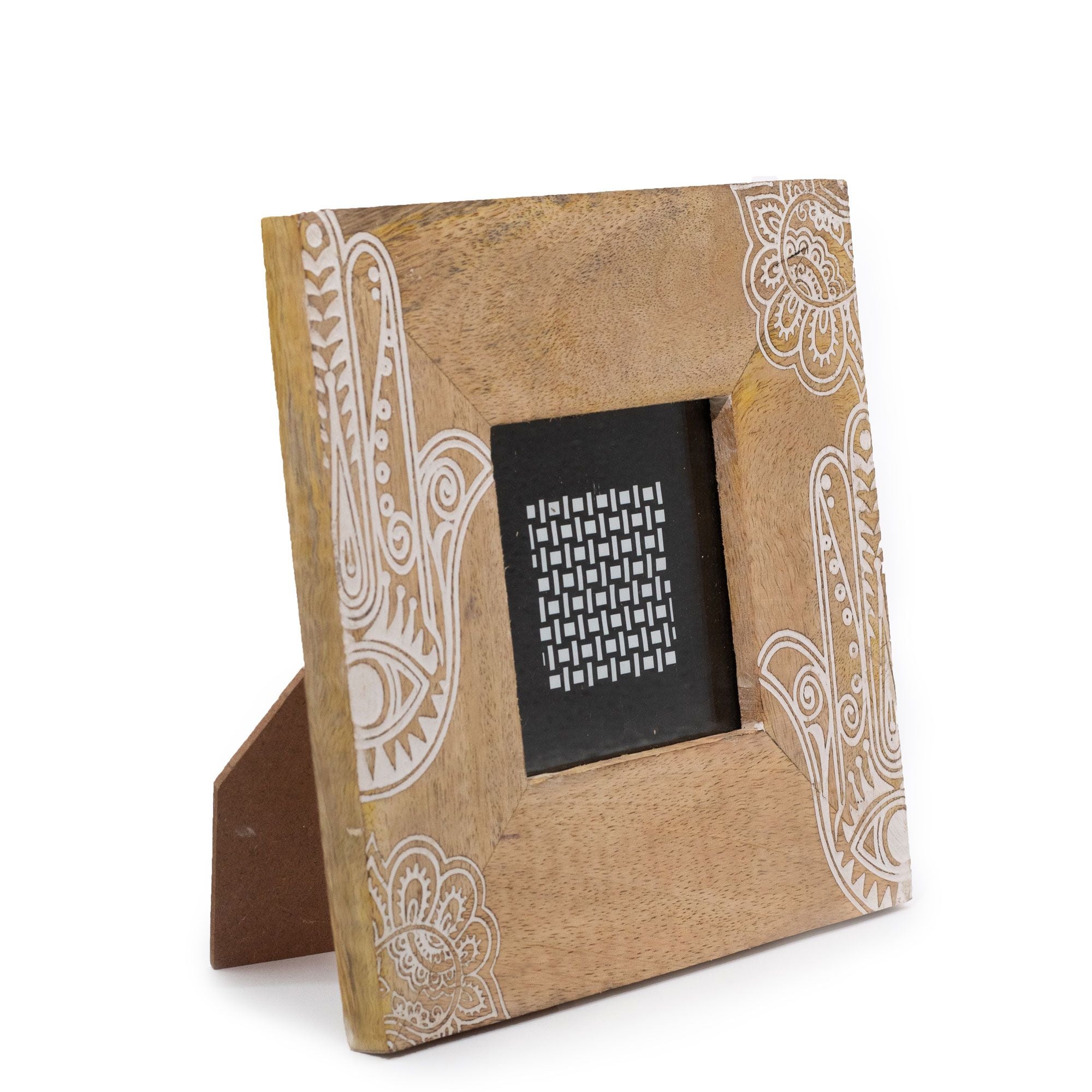 Hansa White - Small Mango Wood Picture Frame