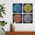Set of 4 Mandala Brocade Detail 30cm x 30cm